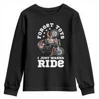 Dirt Bike Boys Youth Sweatshirt Funny Forgive Toys I Just Wanna Ride Motocross Rider - Wonder Print Shop