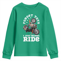 Dirt Bike Boys Youth Sweatshirt Funny Forgive Toys I Just Wanna Ride Motocross Rider - Wonder Print Shop