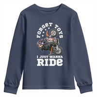 Dirt Bike Boys Youth Sweatshirt Funny Forgive Toys I Just Wanna Ride Motocross Rider - Wonder Print Shop