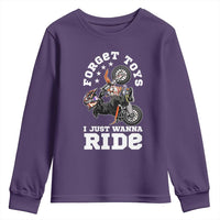 Dirt Bike Boys Youth Sweatshirt Funny Forgive Toys I Just Wanna Ride Motocross Rider - Wonder Print Shop