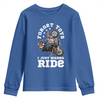 Dirt Bike Boys Youth Sweatshirt Funny Forgive Toys I Just Wanna Ride Motocross Rider - Wonder Print Shop
