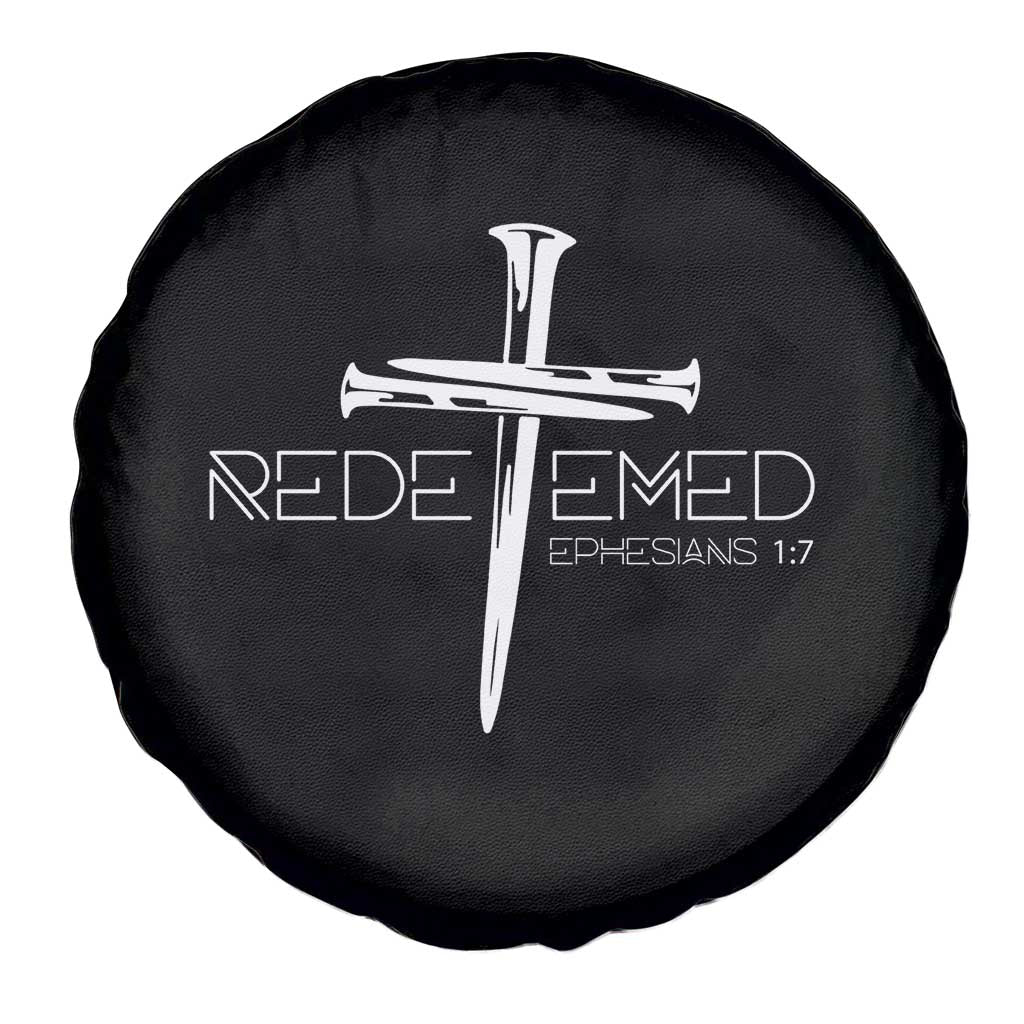 Redeemed Christian Vintage Ephesians Bible Verse Redemption Spare Tire Cover - Wonder Print Shop