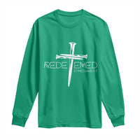 Redeemed Christian Vintage Ephesians Bible Verse Redemption Long Sleeve Shirt - Wonder Print Shop