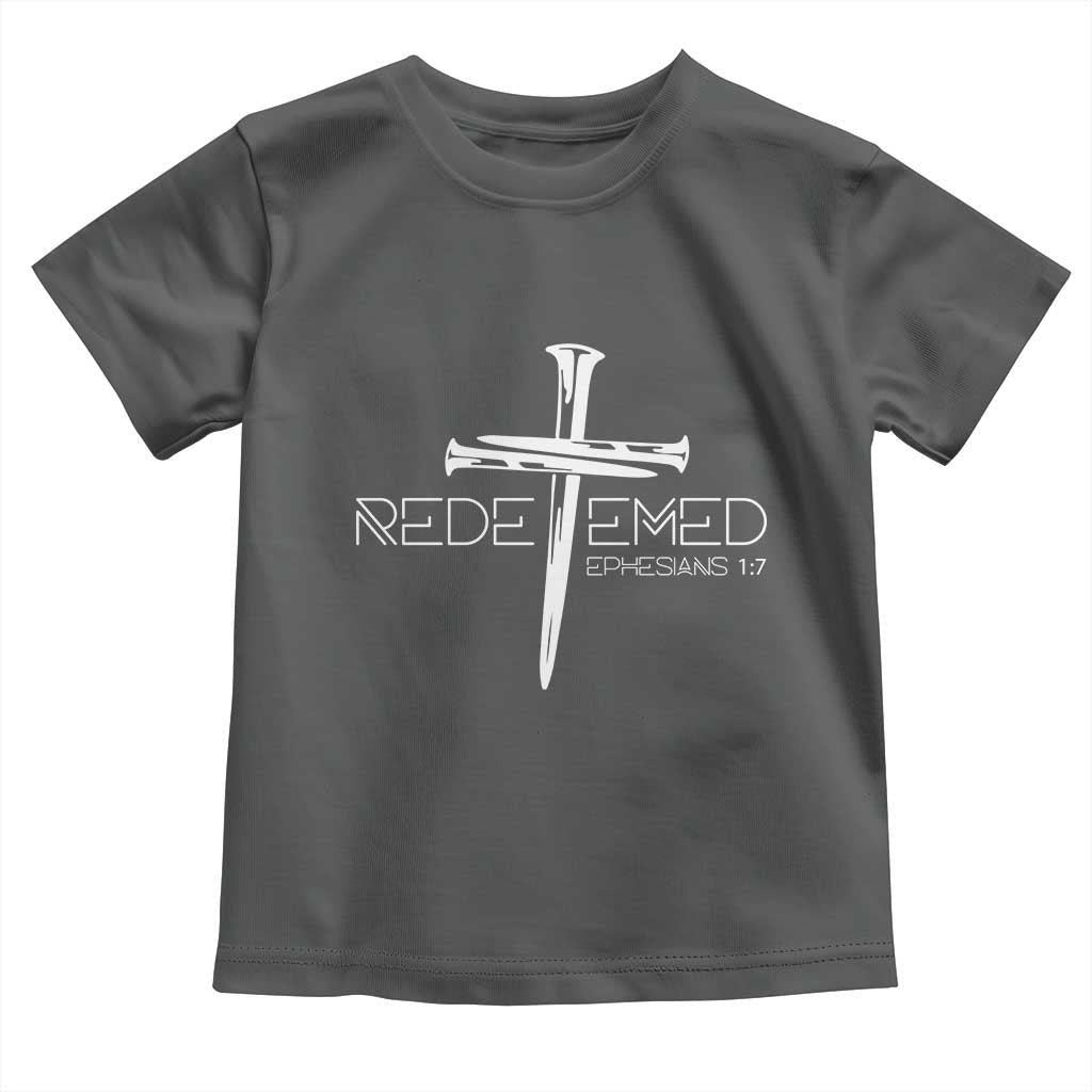 Redeemed Christian Vintage Ephesians Bible Verse Redemption Toddler T Shirt - Wonder Print Shop