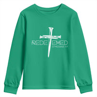 Redeemed Christian Vintage Ephesians Bible Verse Redemption Youth Sweatshirt - Wonder Print Shop