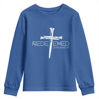 Redeemed Christian Vintage Ephesians Bible Verse Redemption Youth Sweatshirt - Wonder Print Shop