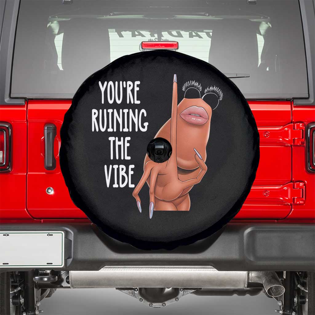 Funny Marcus Spare Tire Cover You Are Ruining The Vibe Worm Meme - Wonder Print Shop