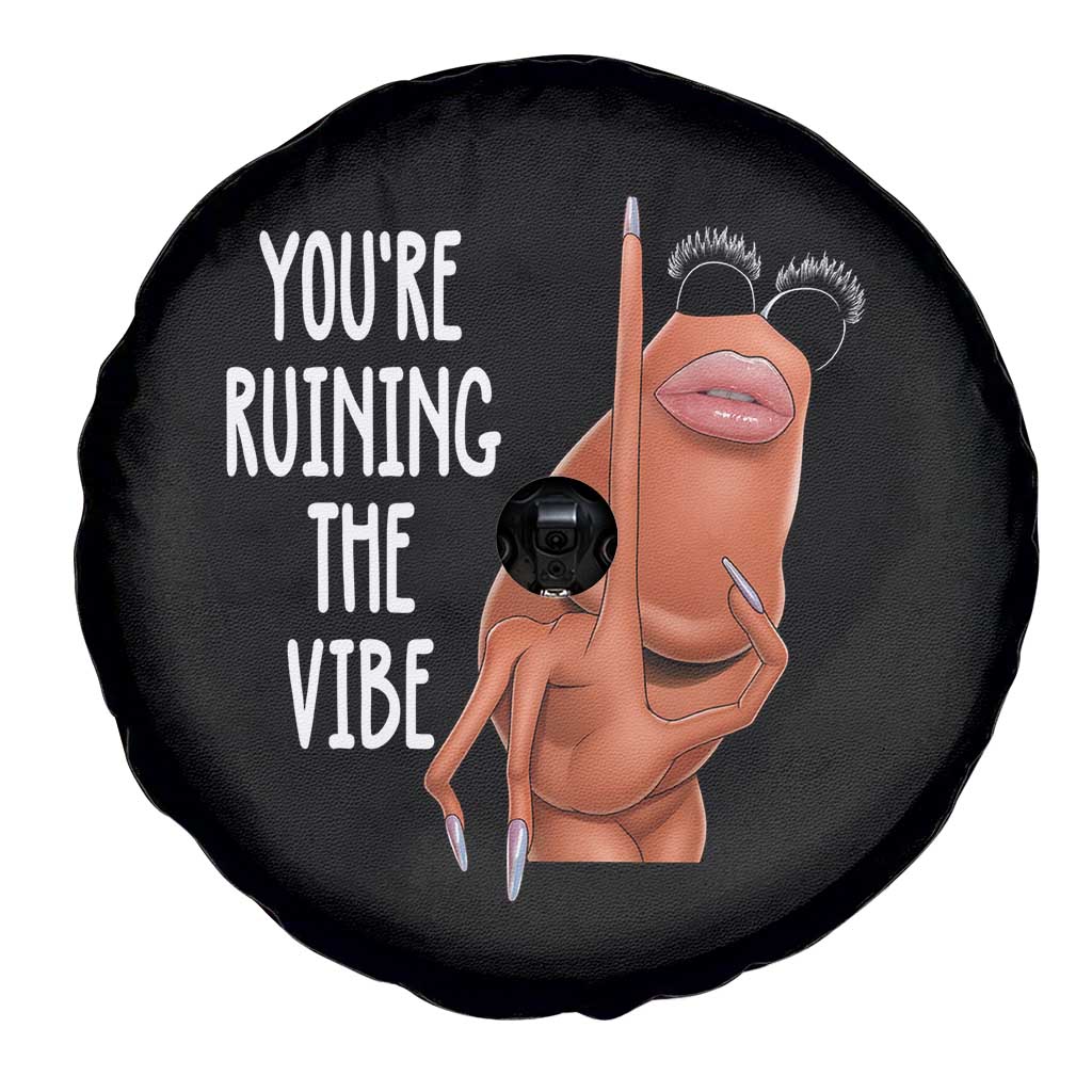 Funny Marcus Spare Tire Cover You Are Ruining The Vibe Worm Meme - Wonder Print Shop