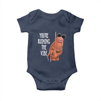 Funny Marcus Baby Onesie You Are Ruining The Vibe Worm Meme - Wonder Print Shop