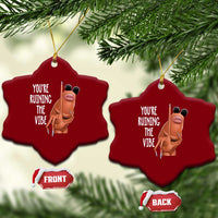 Funny Marcus Ceramic Ornament You Are Ruining The Vibe Worm Meme - Wonder Print Shop