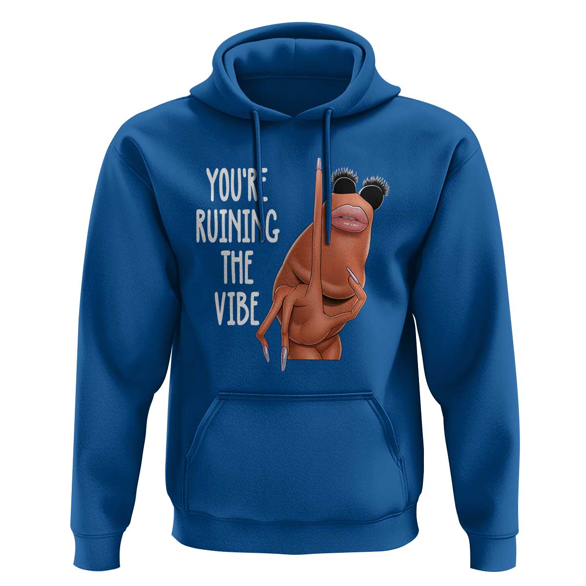 Funny Marcus Hoodie You Are Ruining The Vibe Worm Meme - Wonder Print Shop