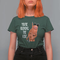 Funny Marcus T Shirt For Women You Are Ruining The Vibe Worm Meme - Wonder Print Shop