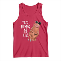 Funny Marcus Tank Top You Are Ruining The Vibe Worm Meme - Wonder Print Shop