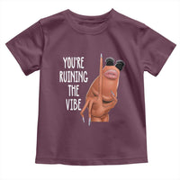Funny Marcus Toddler T Shirt You Are Ruining The Vibe Worm Meme - Wonder Print Shop