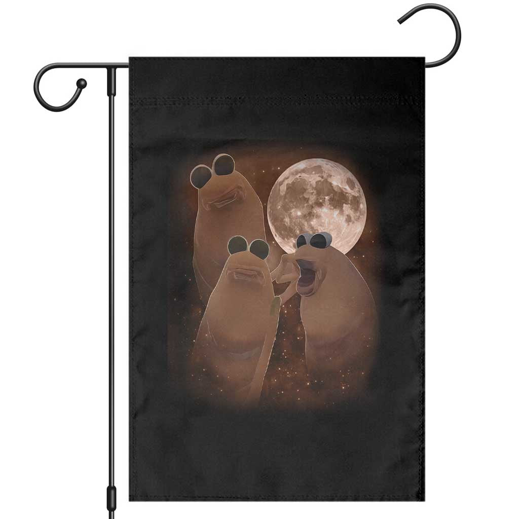 Three Marcus The Worm Moon Garden Flag Funny Weird Cursed Meme - Wonder Print Shop