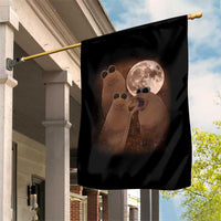 Three Marcus The Worm Moon Garden Flag Funny Weird Cursed Meme - Wonder Print Shop