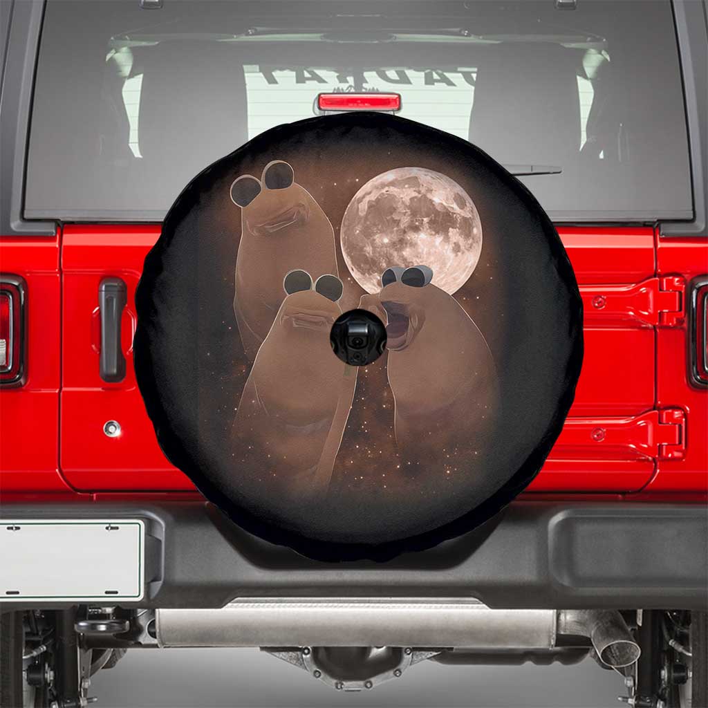 Three Marcus The Worm Moon Spare Tire Cover Funny Weird Cursed Meme - Wonder Print Shop