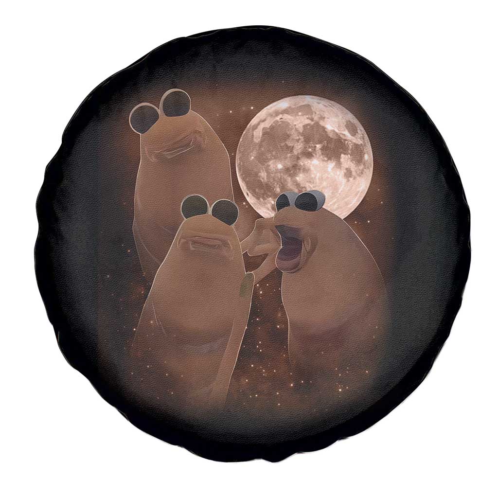 Three Marcus The Worm Moon Spare Tire Cover Funny Weird Cursed Meme - Wonder Print Shop