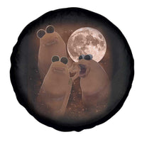 Three Marcus The Worm Moon Spare Tire Cover Funny Weird Cursed Meme - Wonder Print Shop