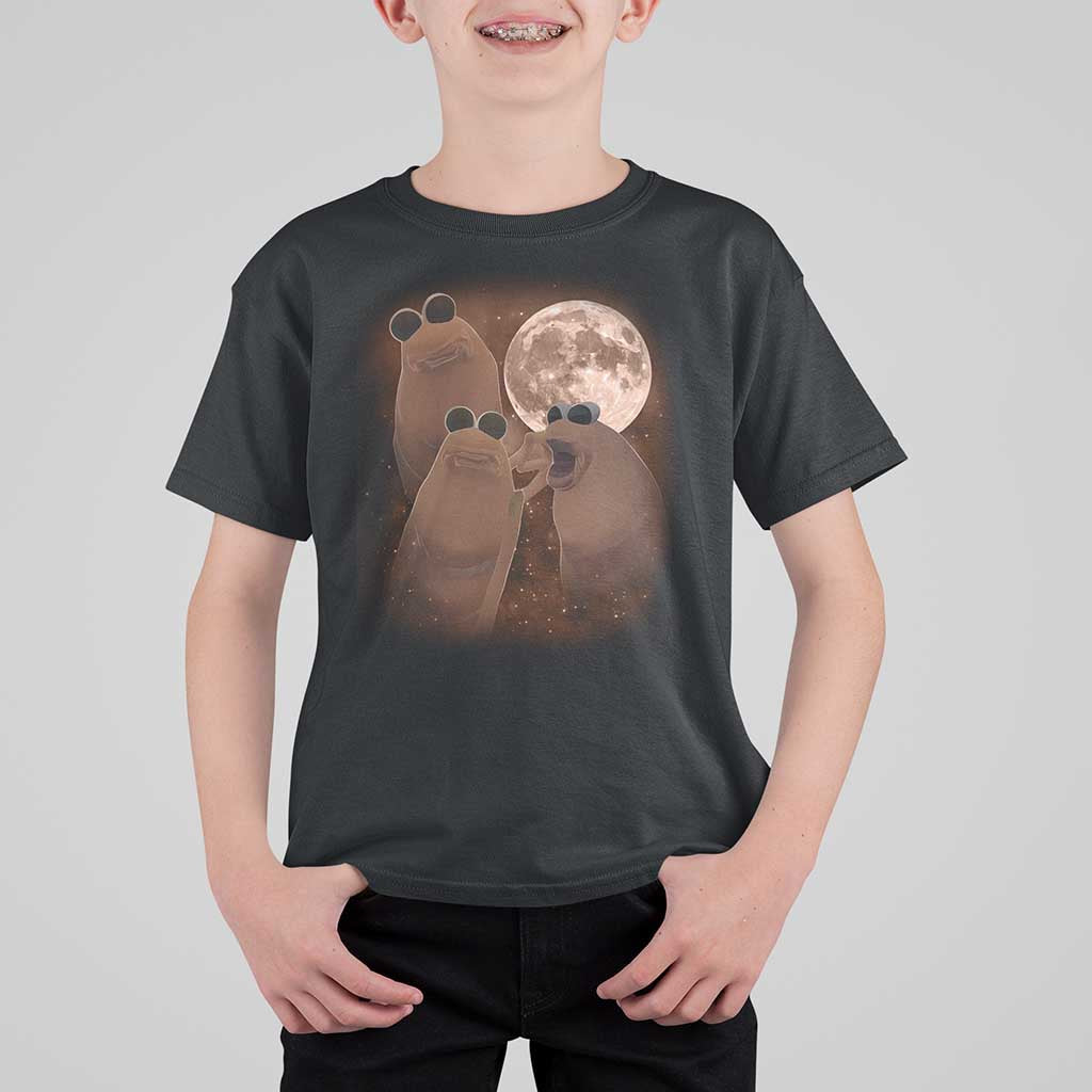 Three Marcus The Worm Moon T Shirt For Kid Funny Weird Cursed Meme - Wonder Print Shop