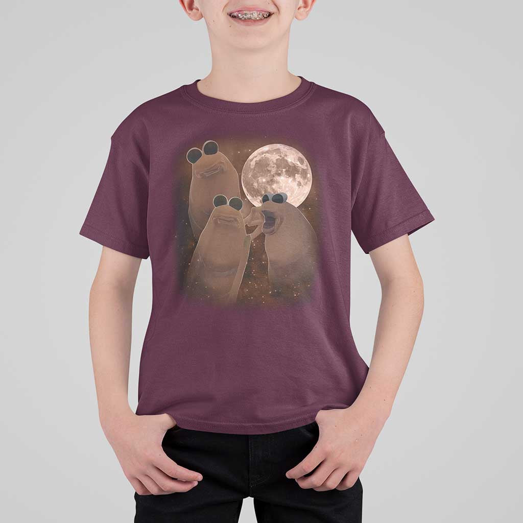 Three Marcus The Worm Moon T Shirt For Kid Funny Weird Cursed Meme - Wonder Print Shop