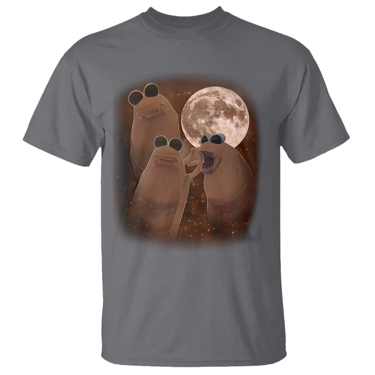 Three Marcus The Worm Moon T Shirt Funny Weird Cursed Meme - Wonder Print Shop