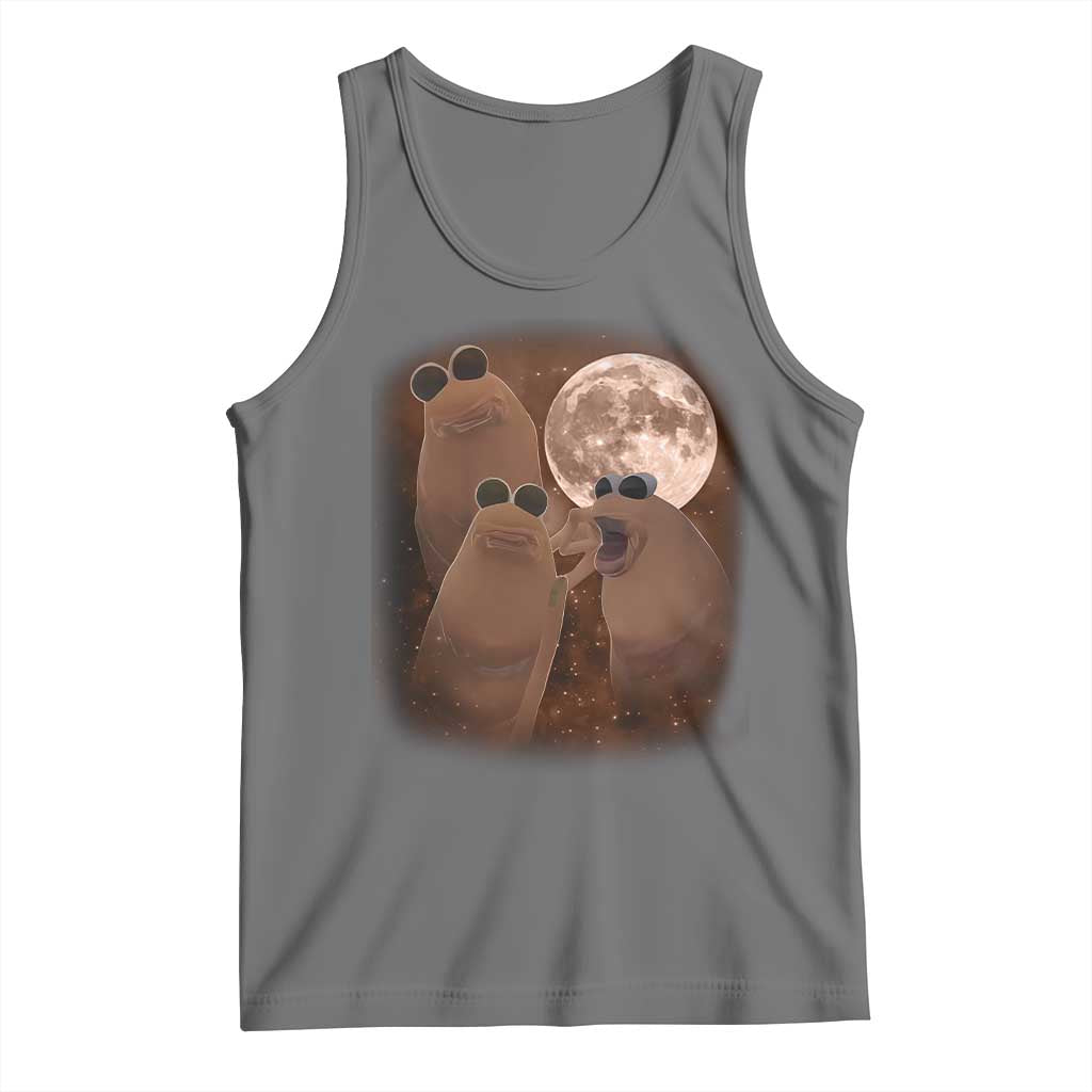 Three Marcus The Worm Moon Tank Top Funny Weird Cursed Meme - Wonder Print Shop