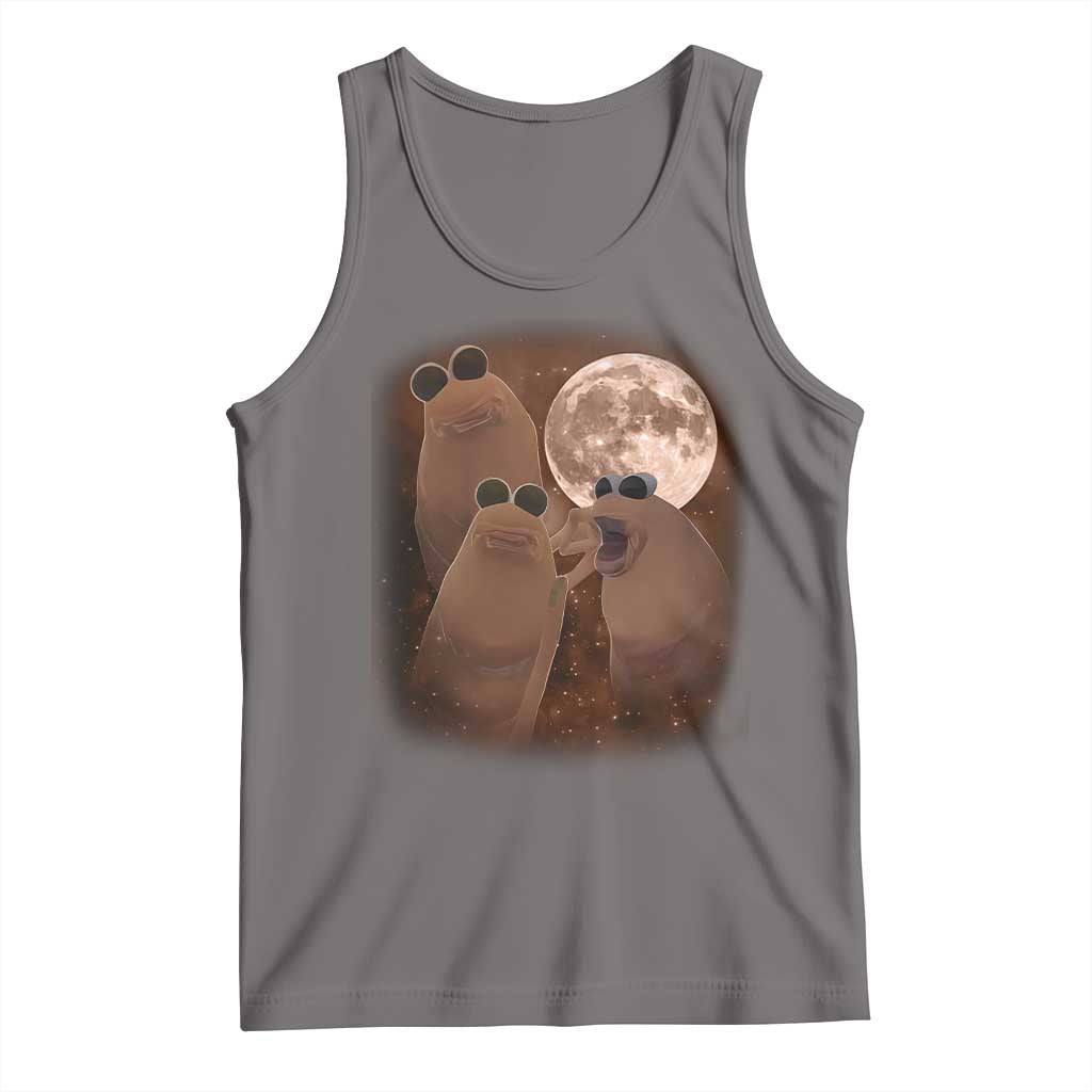 Three Marcus The Worm Moon Tank Top Funny Weird Cursed Meme - Wonder Print Shop