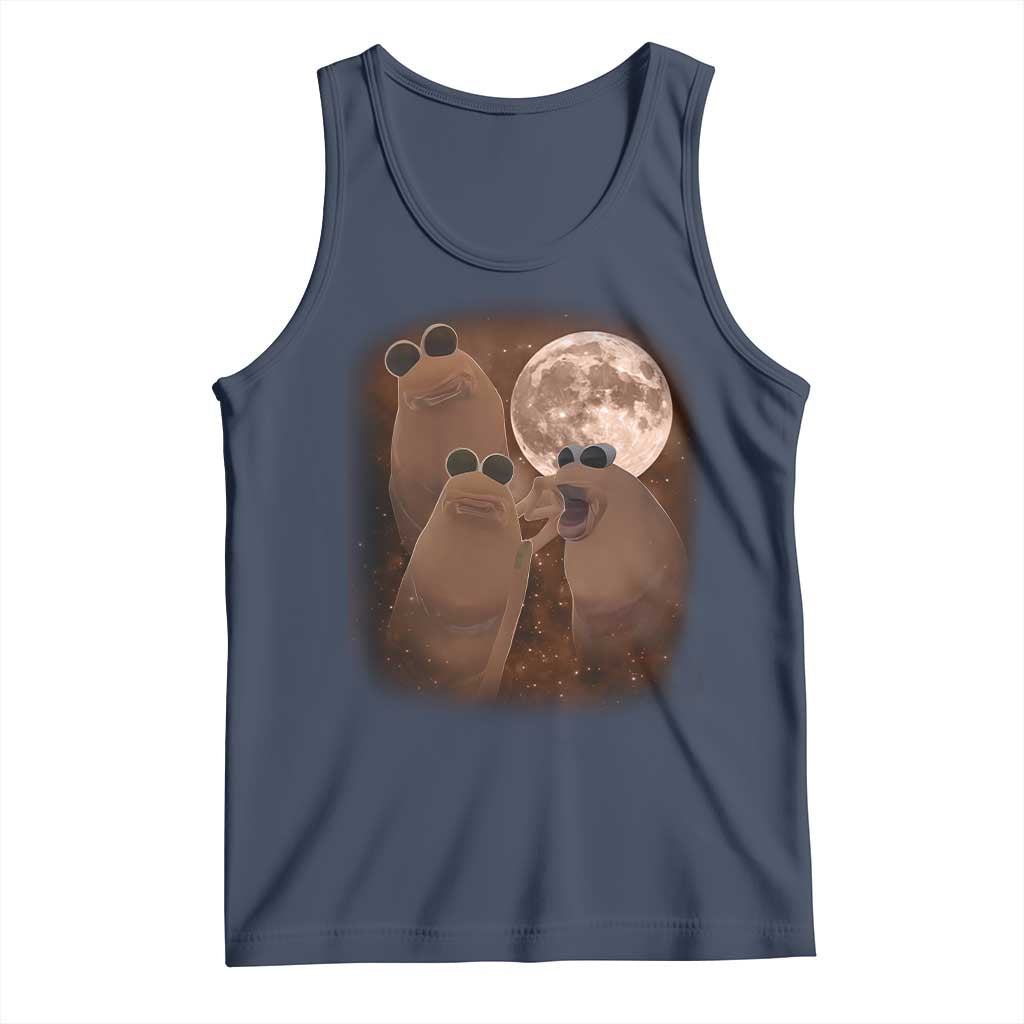 Three Marcus The Worm Moon Tank Top Funny Weird Cursed Meme - Wonder Print Shop