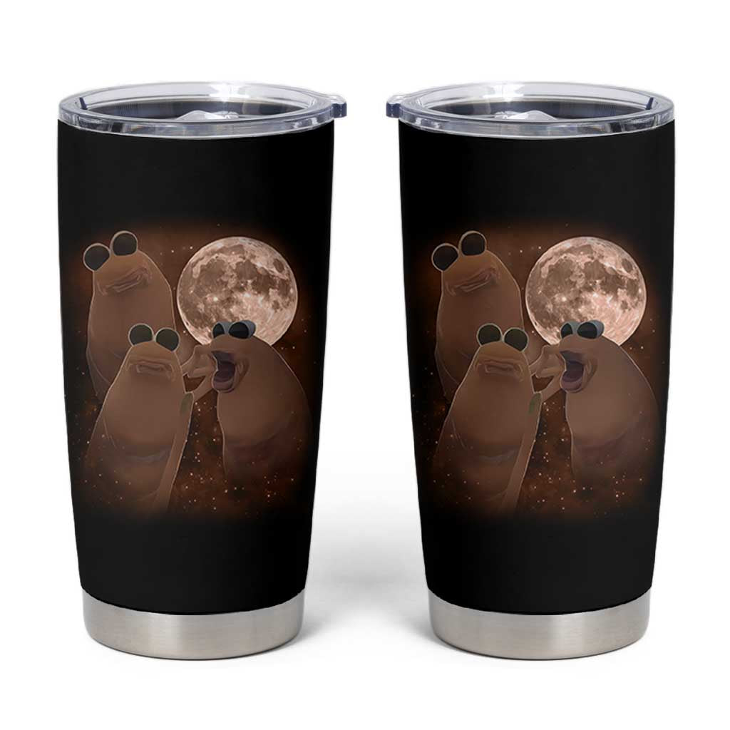 Three Marcus The Worm Moon Tumbler Cup Funny Weird Cursed Meme - Wonder Print Shop