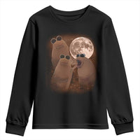 Three Marcus The Worm Moon Youth Sweatshirt Funny Weird Cursed Meme - Wonder Print Shop