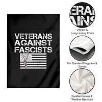 Veterans Against Fascists Garden Flag Patriotic Soldier Vintage American Flag Dog Tag - Wonder Print Shop