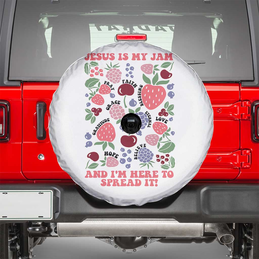 Jesus Is My Jam And I Am Here To Spread It Spare Tire Cover Christian Faith - Wonder Print Shop