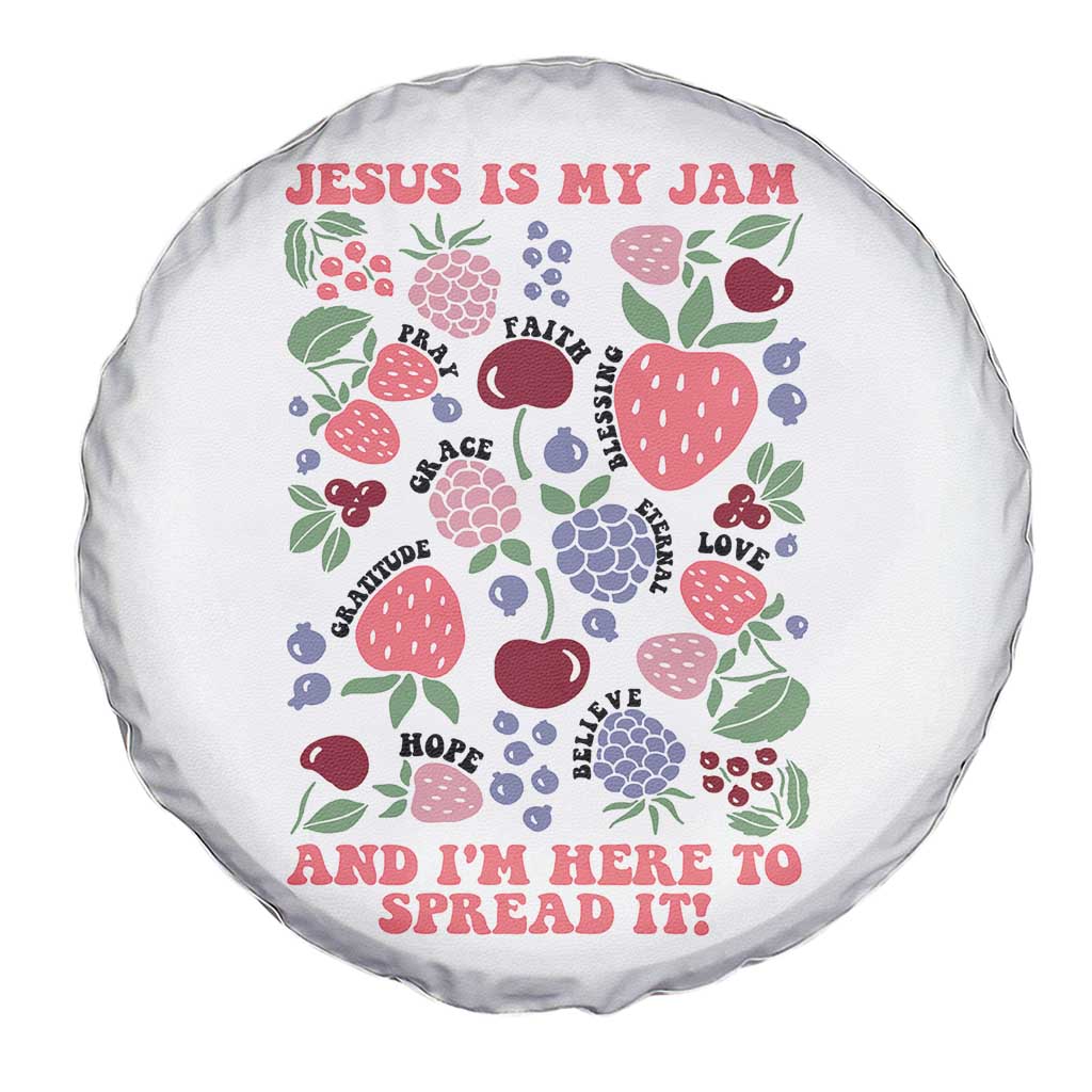 Jesus Is My Jam And I Am Here To Spread It Spare Tire Cover Christian Faith - Wonder Print Shop