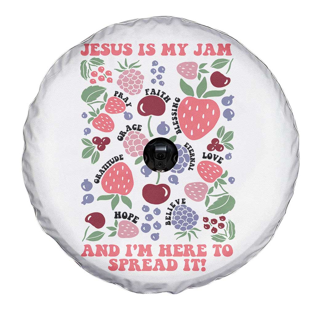 Jesus Is My Jam And I Am Here To Spread It Spare Tire Cover Christian Faith - Wonder Print Shop