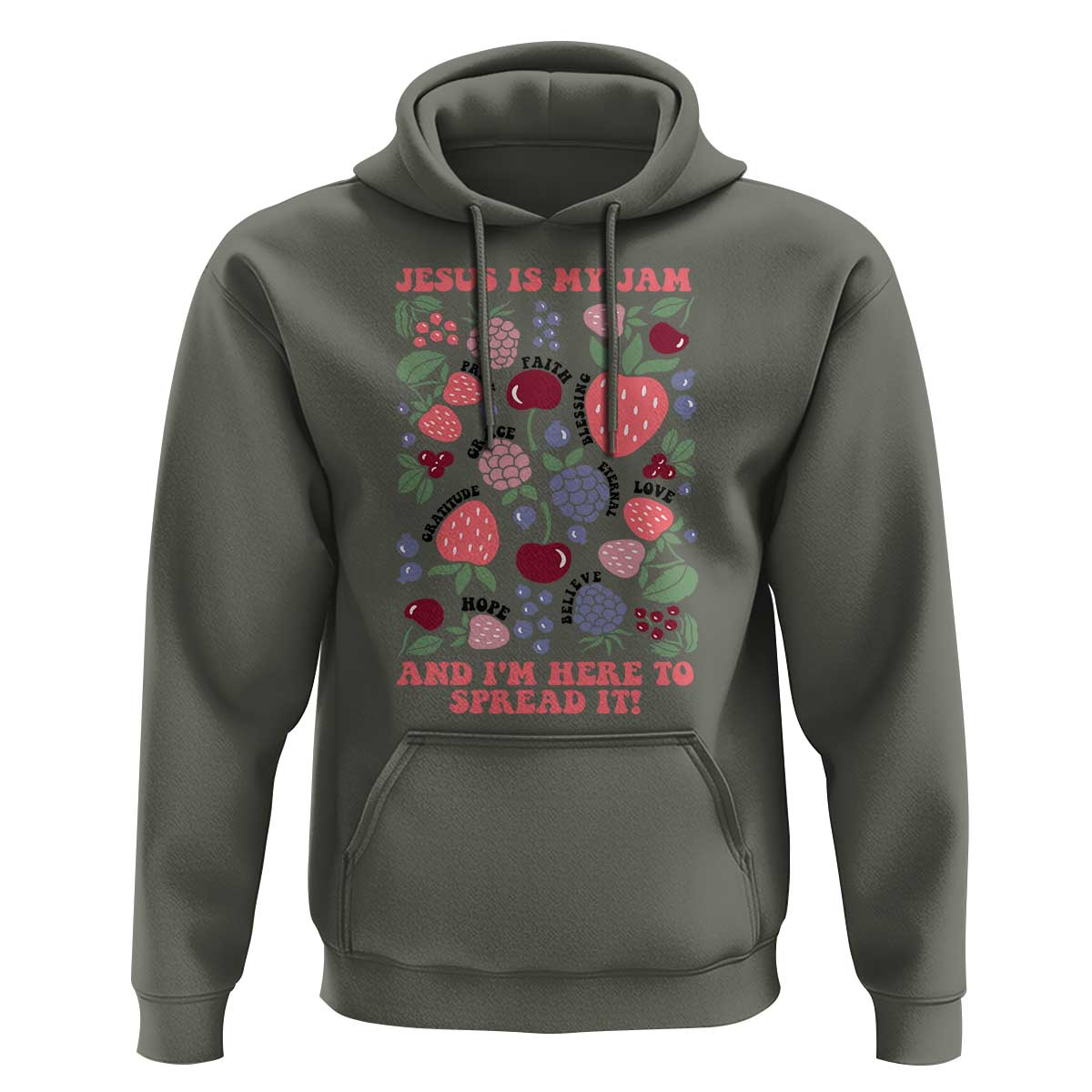 Jesus Is My Jam And I Am Here To Spread It Hoodie Christian Faith - Wonder Print Shop