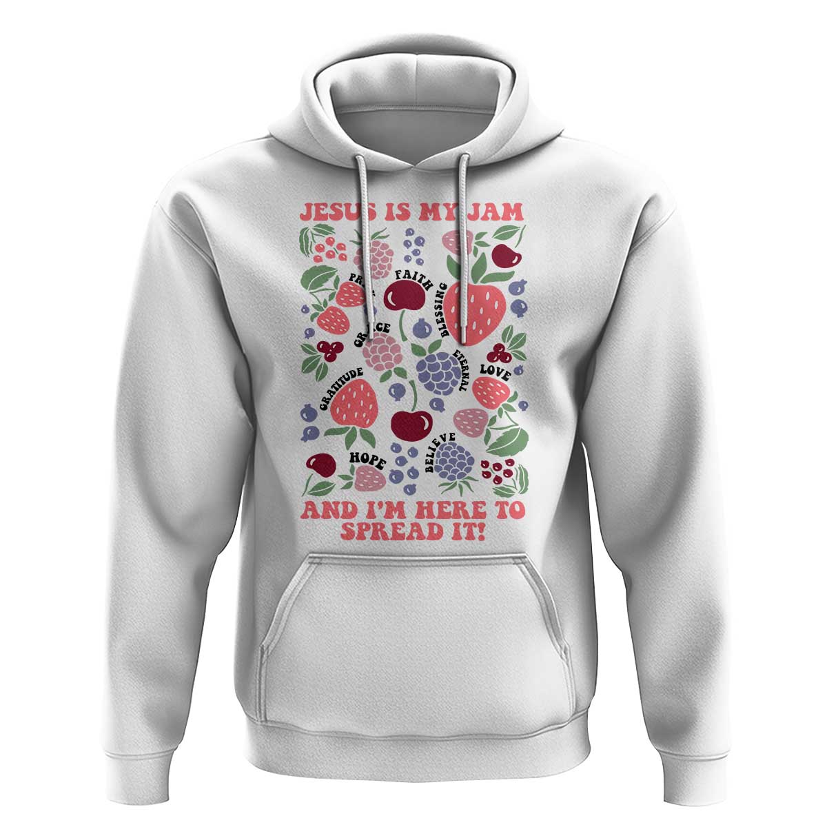 Jesus Is My Jam And I Am Here To Spread It Hoodie Christian Faith - Wonder Print Shop