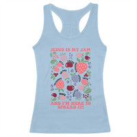 Jesus Is My Jam And I Am Here To Spread It Racerback Tank Top Christian Faith - Wonder Print Shop