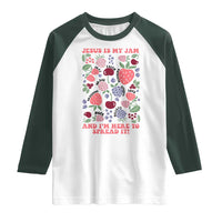 Jesus Is My Jam And I Am Here To Spread It Raglan Shirt Christian Faith - Wonder Print Shop