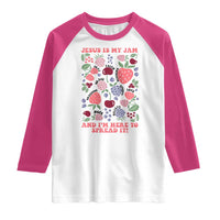 Jesus Is My Jam And I Am Here To Spread It Raglan Shirt Christian Faith - Wonder Print Shop