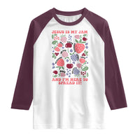 Jesus Is My Jam And I Am Here To Spread It Raglan Shirt Christian Faith - Wonder Print Shop