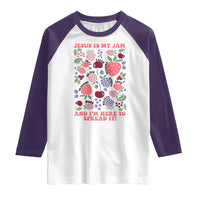Jesus Is My Jam And I Am Here To Spread It Raglan Shirt Christian Faith - Wonder Print Shop