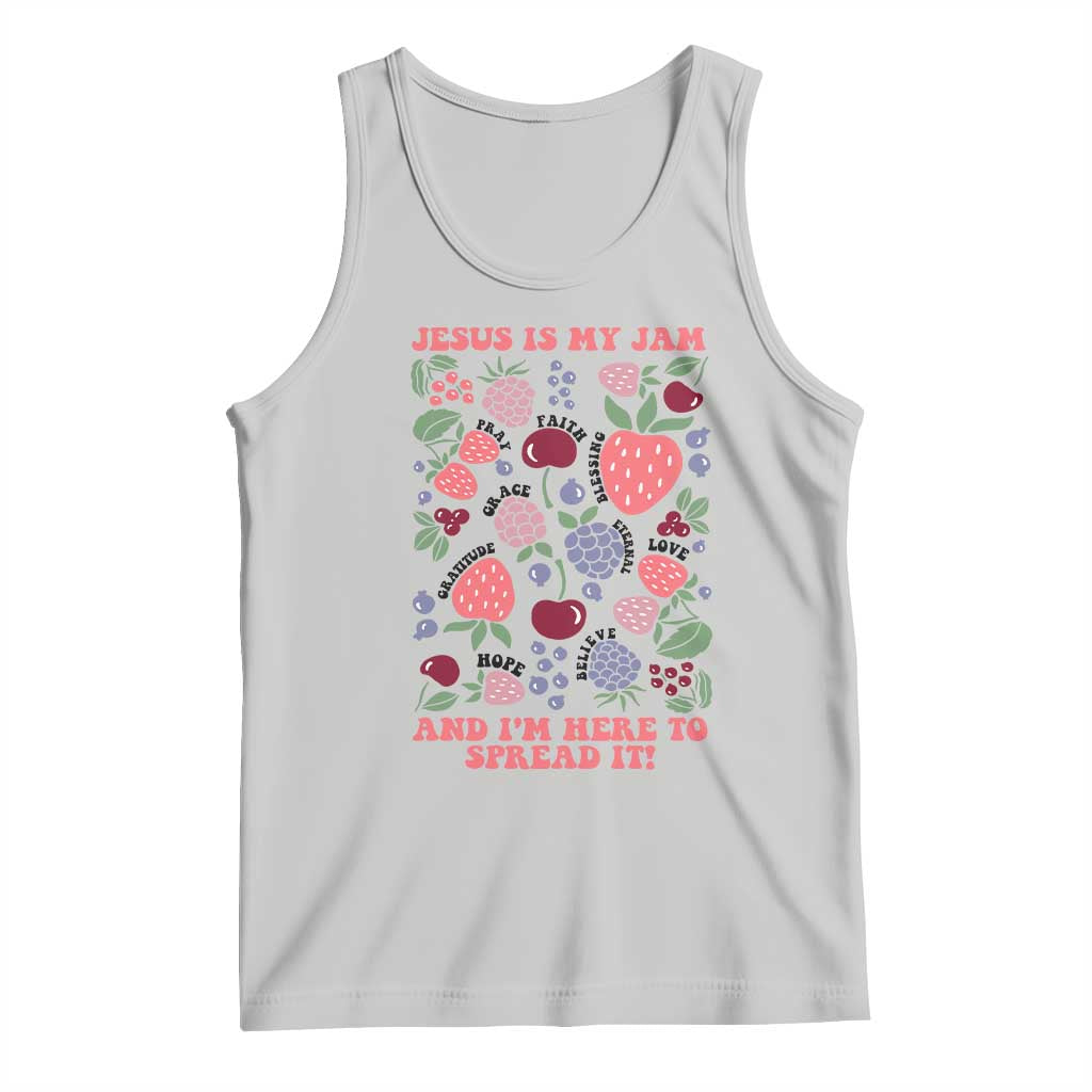 Jesus Is My Jam And I Am Here To Spread It Tank Top Christian Faith - Wonder Print Shop