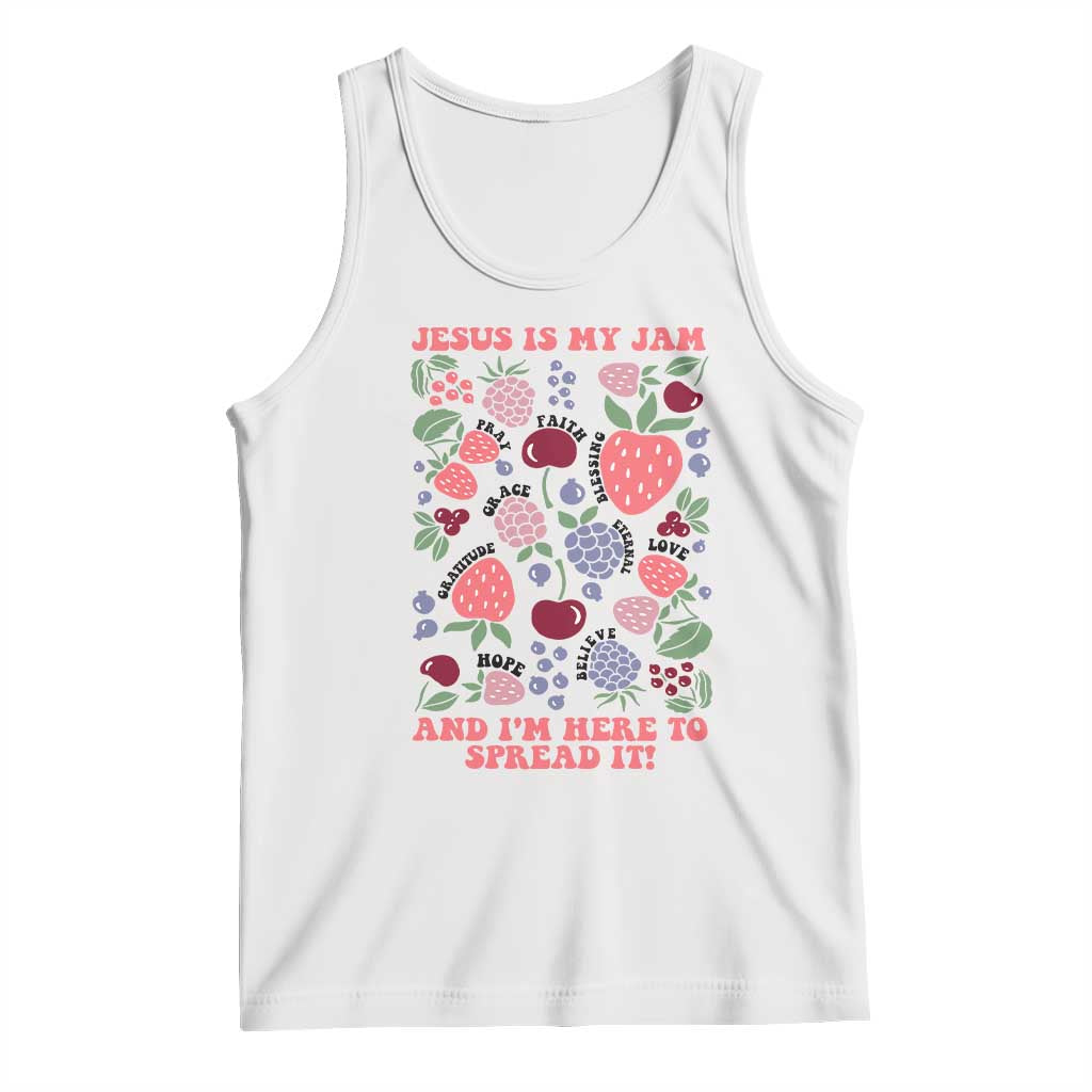 Jesus Is My Jam And I Am Here To Spread It Tank Top Christian Faith - Wonder Print Shop