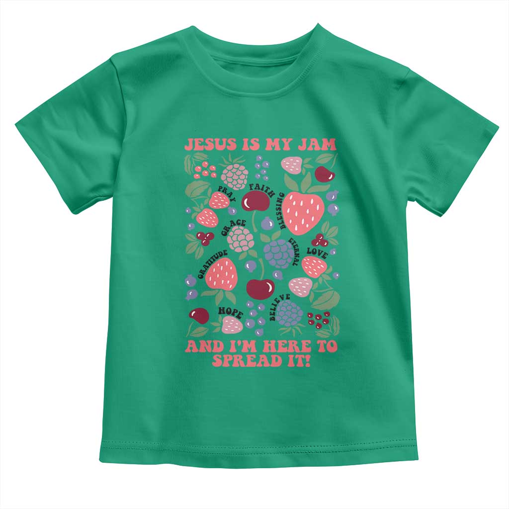 Jesus Is My Jam And I Am Here To Spread It Toddler T Shirt Christian Faith - Wonder Print Shop