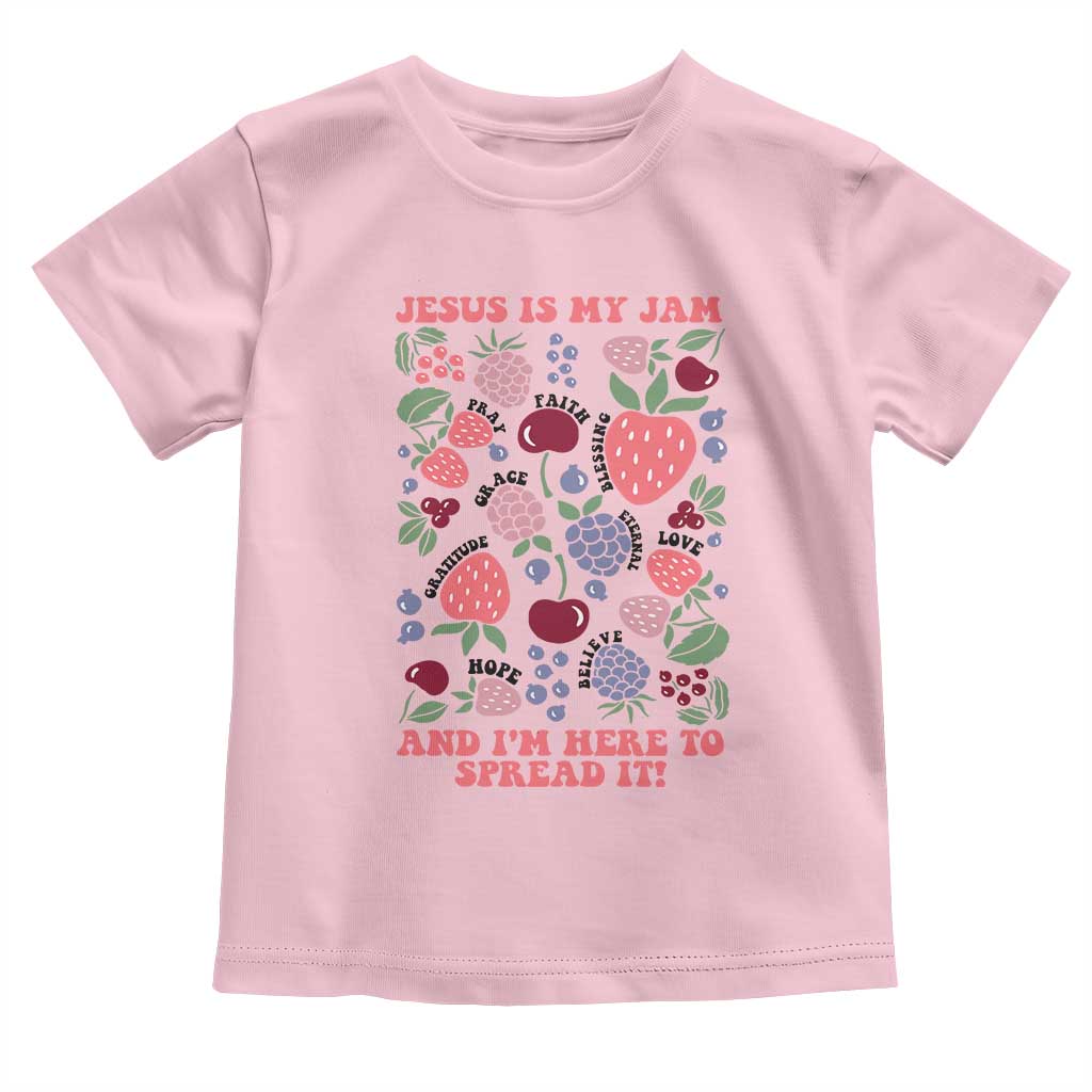 Jesus Is My Jam And I Am Here To Spread It Toddler T Shirt Christian Faith - Wonder Print Shop