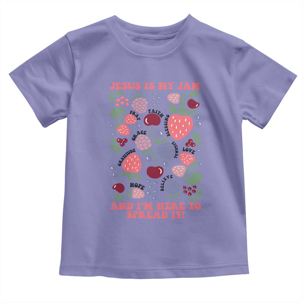 Jesus Is My Jam And I Am Here To Spread It Toddler T Shirt Christian Faith - Wonder Print Shop