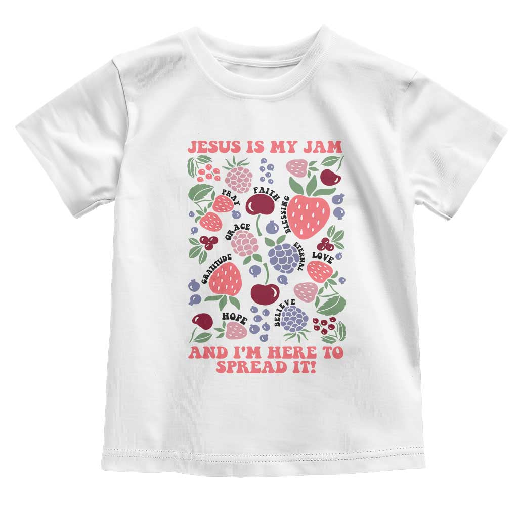Jesus Is My Jam And I Am Here To Spread It Toddler T Shirt Christian Faith - Wonder Print Shop