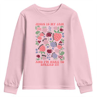 Jesus Is My Jam And I Am Here To Spread It Youth Sweatshirt Christian Faith - Wonder Print Shop