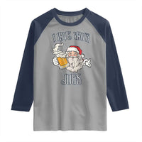 Funny Christmas Beers Couple Raglan Shirt I Love Your Jugs Santa Beers Drinker - Wonder Print Shop